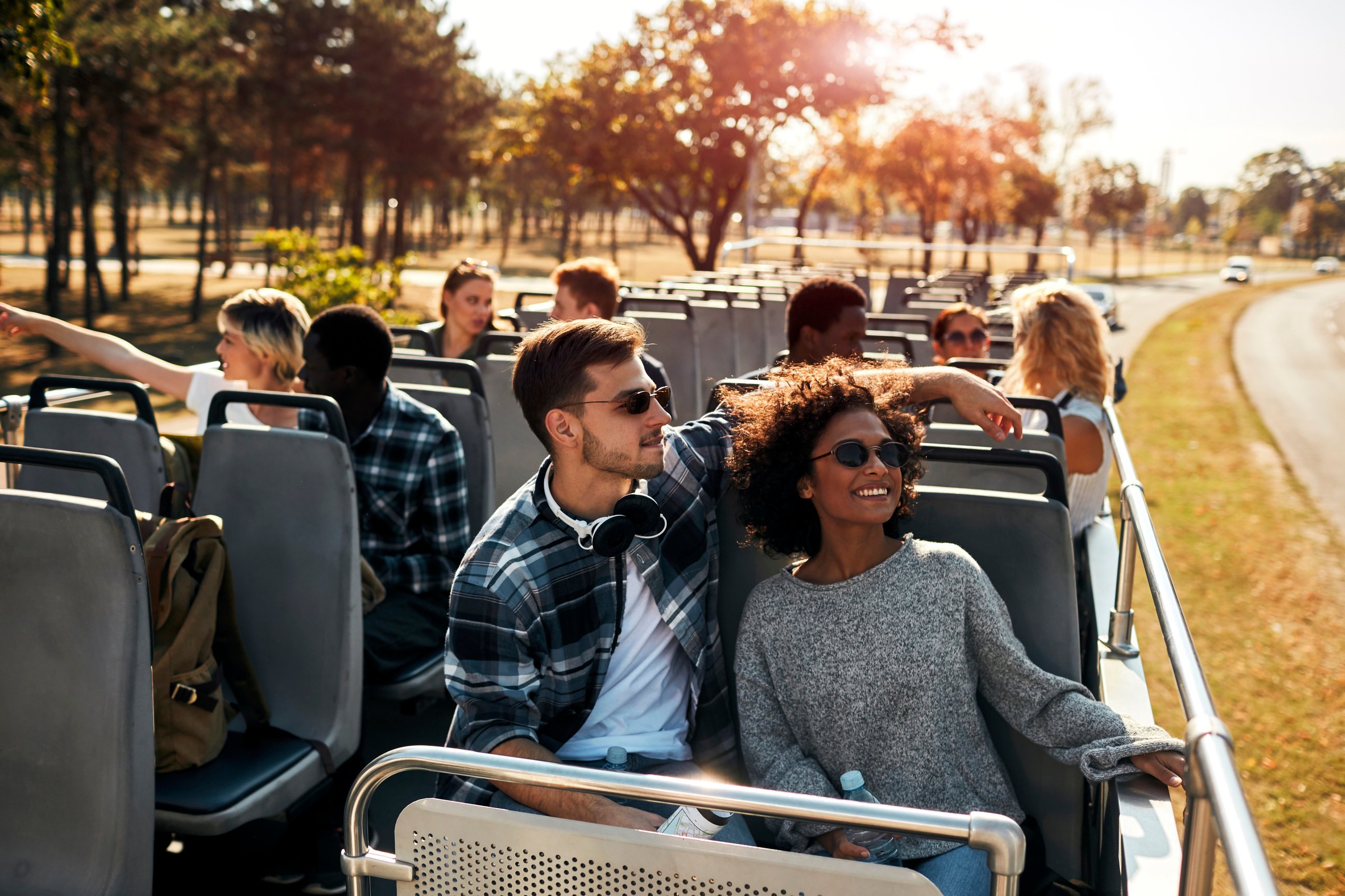 Open Top Bus Tour In The City